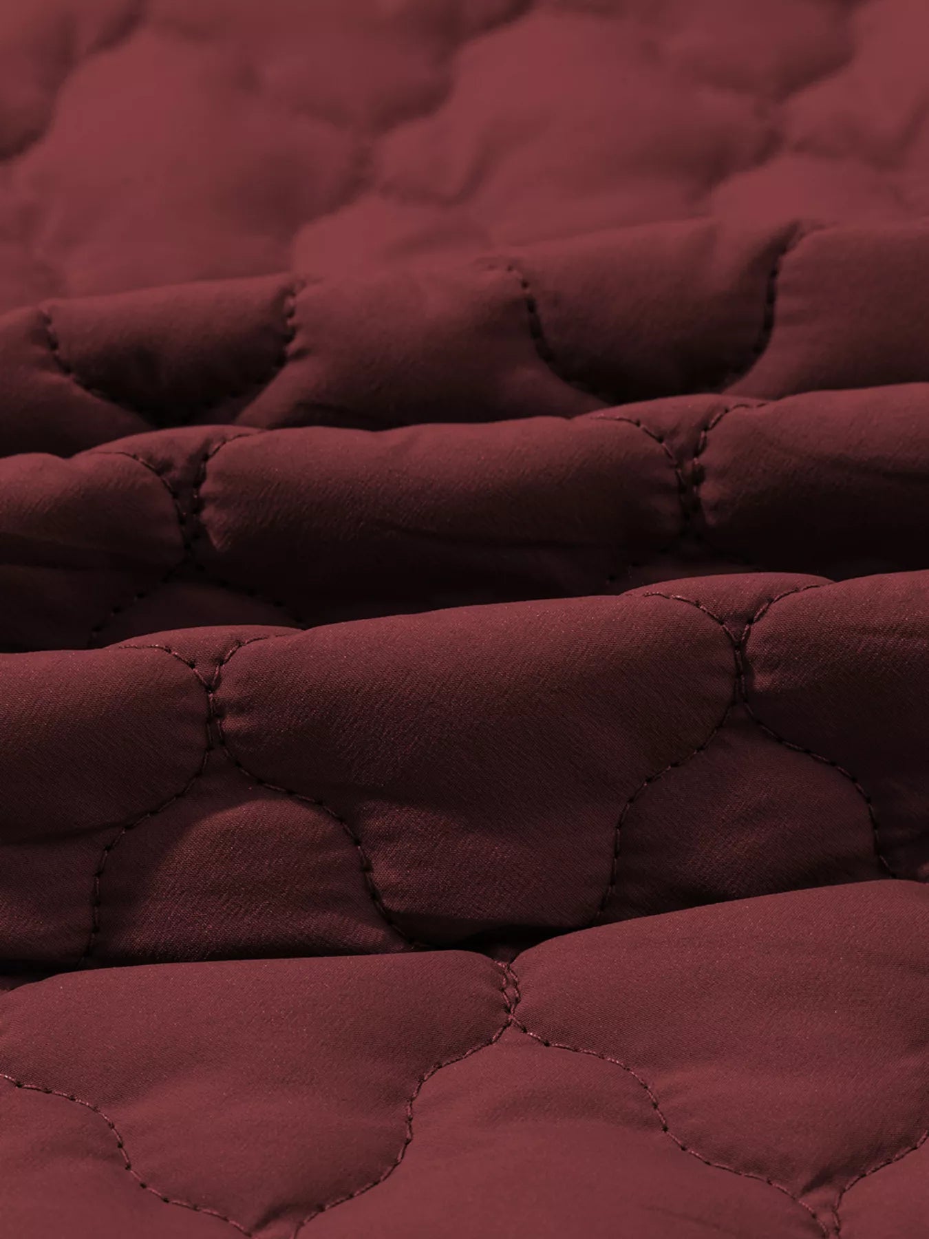 Quiltad väst burgundy