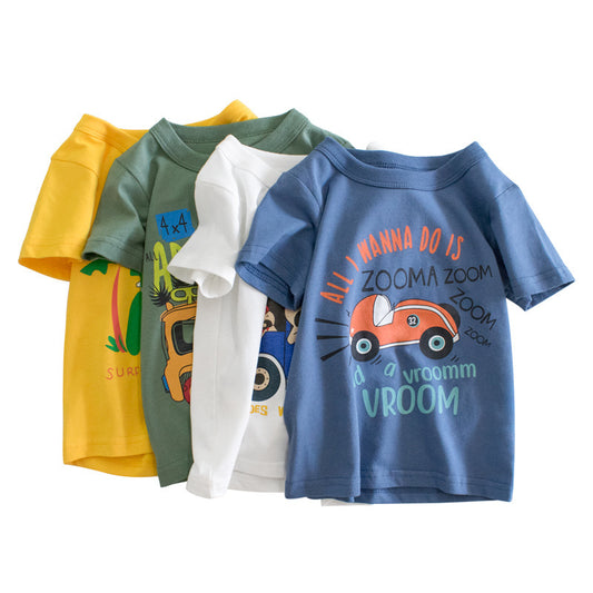 Färgglad T-shirt för barn i 100% bomull 🌈👕
