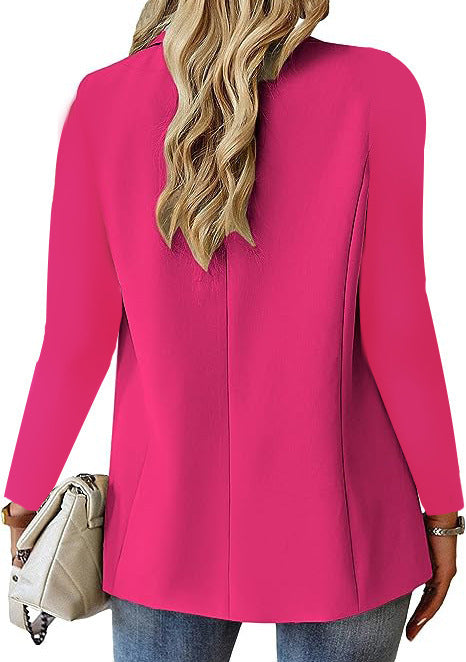 Ins Lapel Button Kavaj – Elegant och bekväm långärmad kavaj ✨