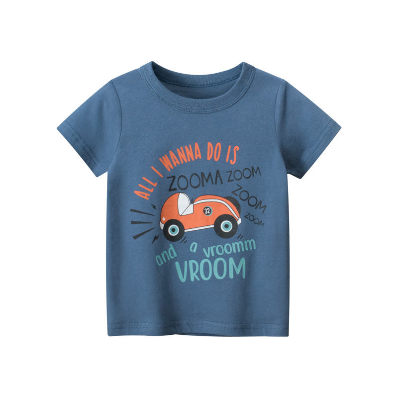 Färgglad T-shirt för barn i 100% bomull 🌈👕