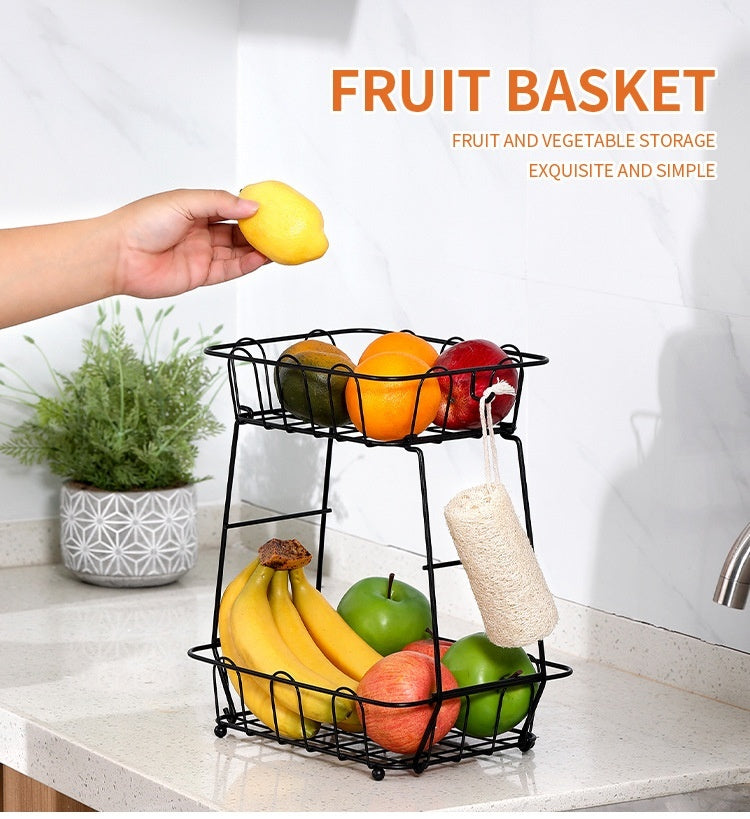 đ€ Dekorativ fruktkorg i jĂ€rn