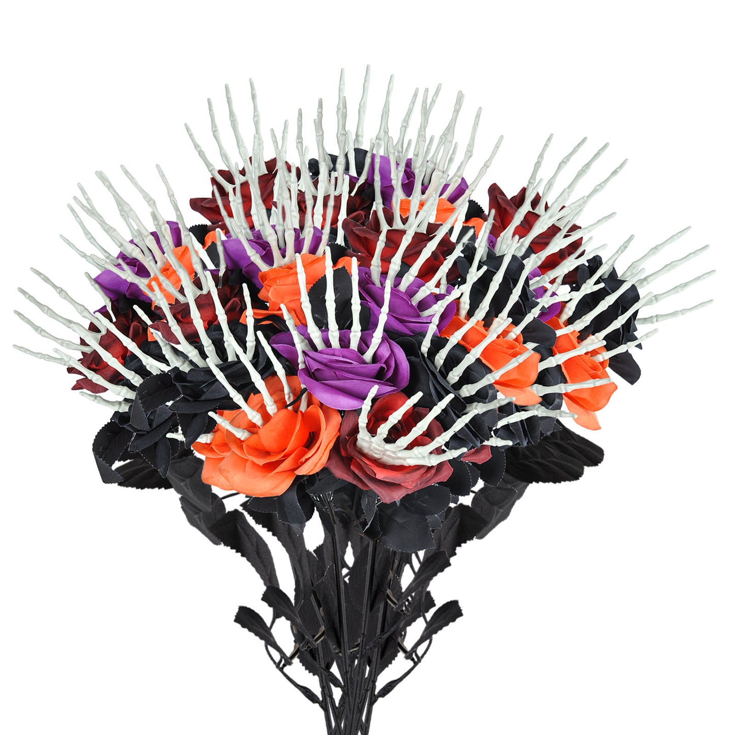 💀 Halloween Skelett Hand Rose – Skräck och skönhet i ett! 🌹