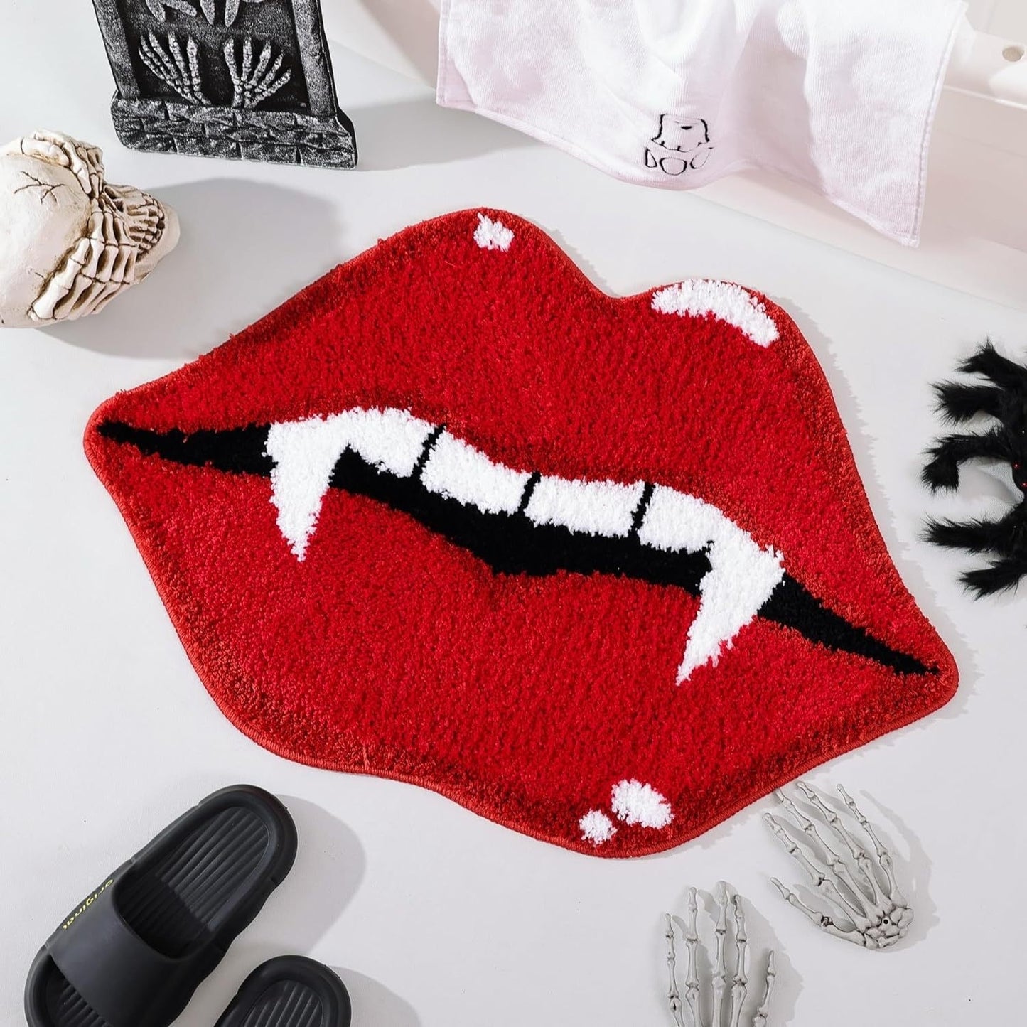🎃 Halloween Cashmere-like Horror Mat – Välkommen till skräckens dörr! 🕷️