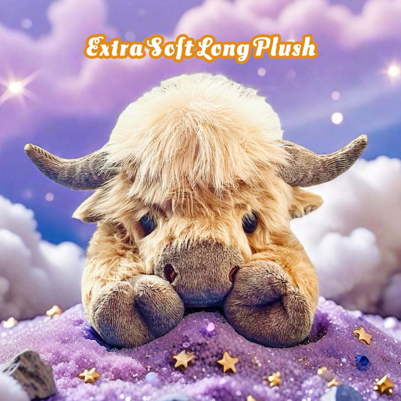 🐮✨ Kreativ Plyschfigur – Highland Cow
