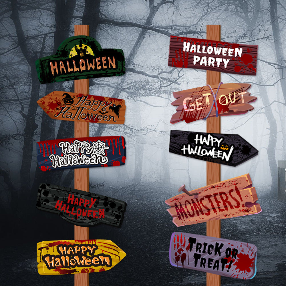 🎃 Halloween Paper Signs – Kreativa och kusliga dekorationer! 🕸️