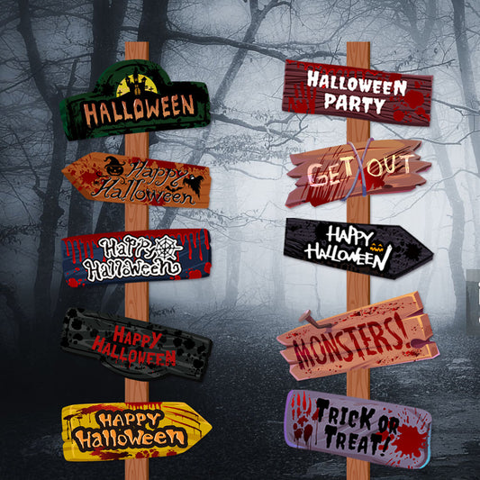 🎃 Halloween Paper Signs – Kreativa och kusliga dekorationer! 🕸️