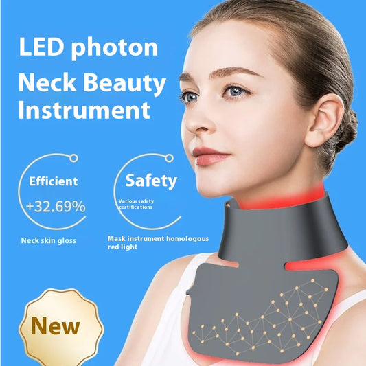LED-mask för nacke och hals ger vackrare hy