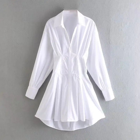 💫 A-linjeklänning med Utskärningar – Fishbone Blouse Dress