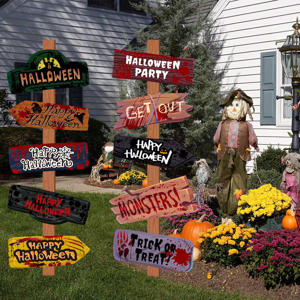 🎃 Halloween Paper Signs – Kreativa och kusliga dekorationer! 🕸️