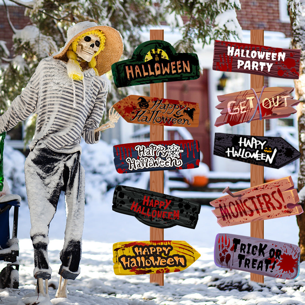 🎃 Halloween Paper Signs – Kreativa och kusliga dekorationer! 🕸️