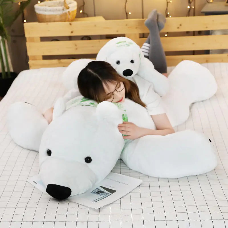🐻✨ Mjukis – Arctic Bear Kramdjur & Sovkudde