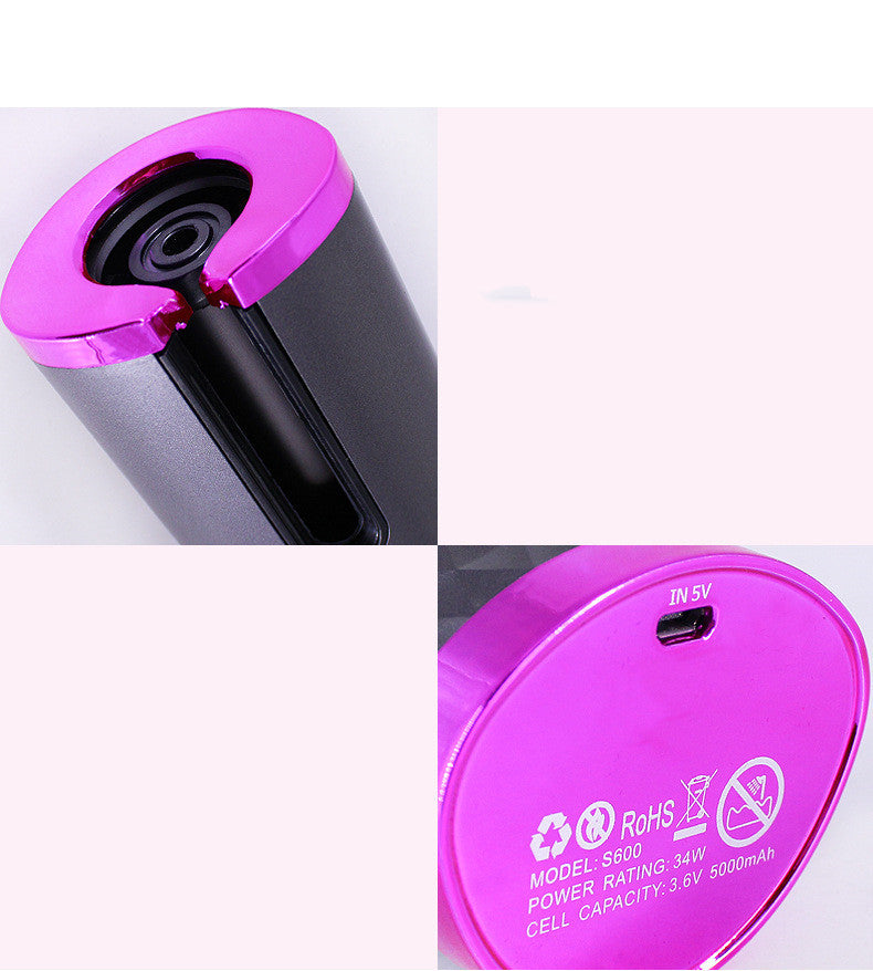 Sladdlös automatisk locktång – portabel & uppladdningsbar med LCD-display