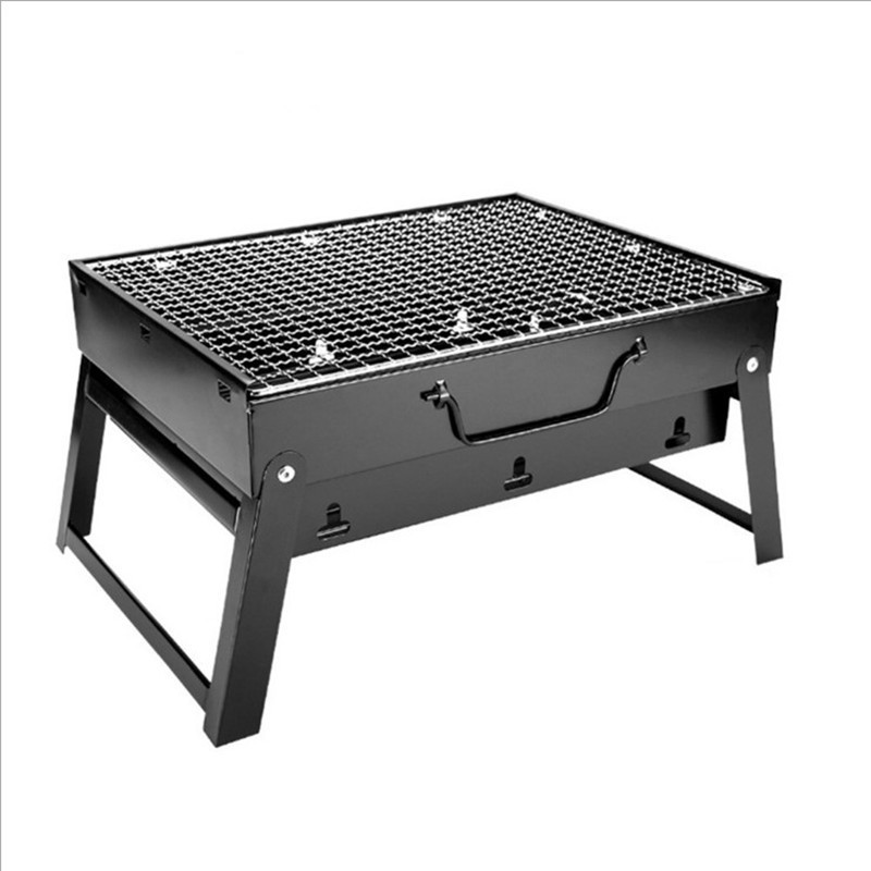 Portabel Kolgrill – Kompakt BBQ för camping, picknick & trädgård