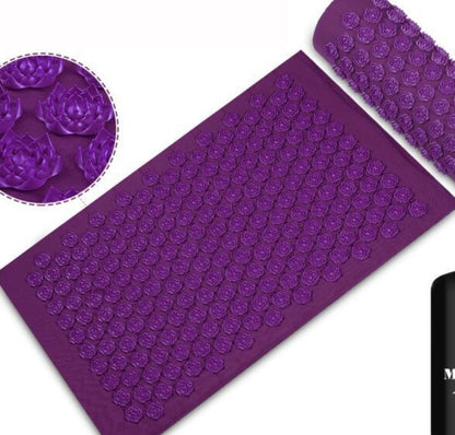 Ergonomisk spikmatta med nackkudde för djup avslappning