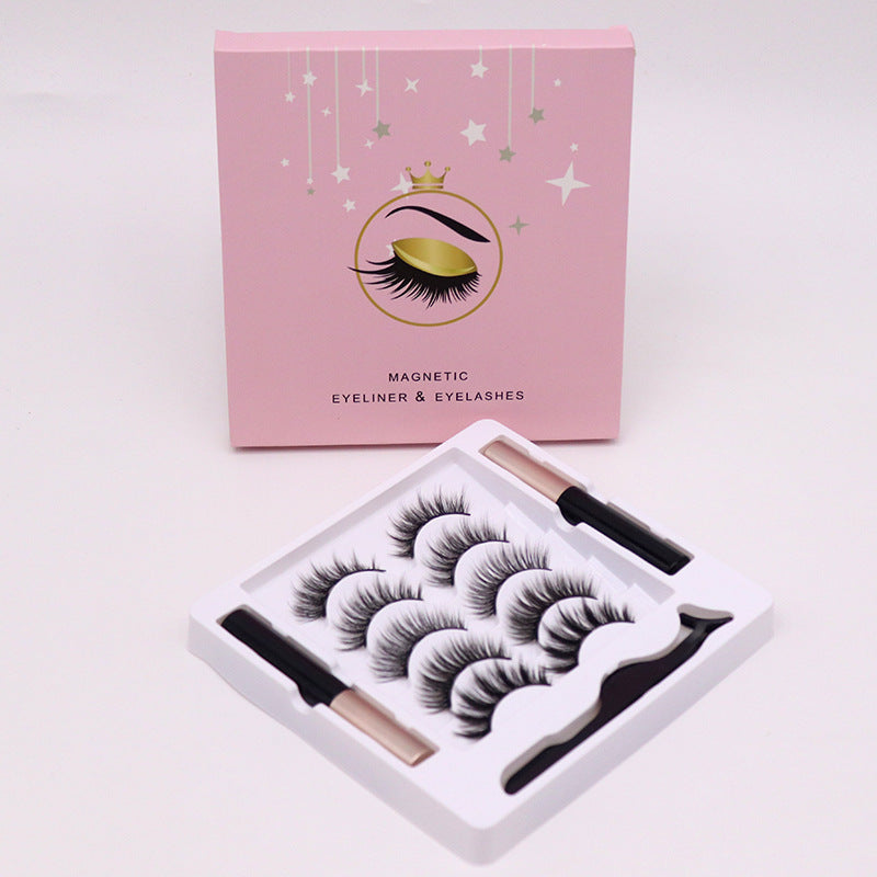 Magnetiskt frans- & eyeliner-set – återanvändbart & lätt att applicera