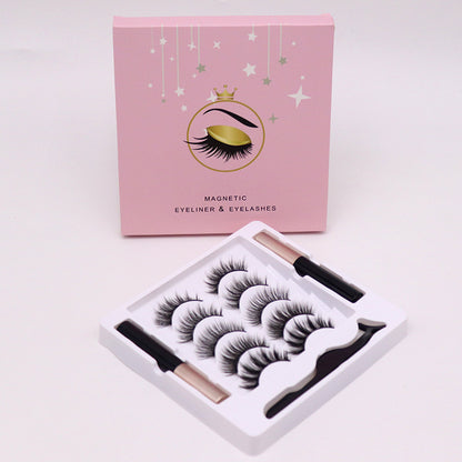 Magnetiskt frans- & eyeliner-set – återanvändbart & lätt att applicera