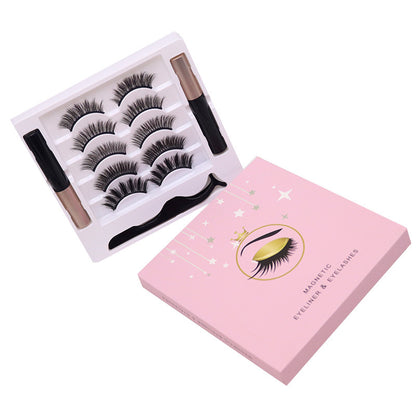 Magnetiskt frans- & eyeliner-set – återanvändbart & lätt att applicera