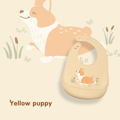 Silikon-haklapp Baby – Djurmotiv