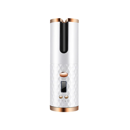 Sladdlös automatisk locktång – portabel & uppladdningsbar med LCD-display
