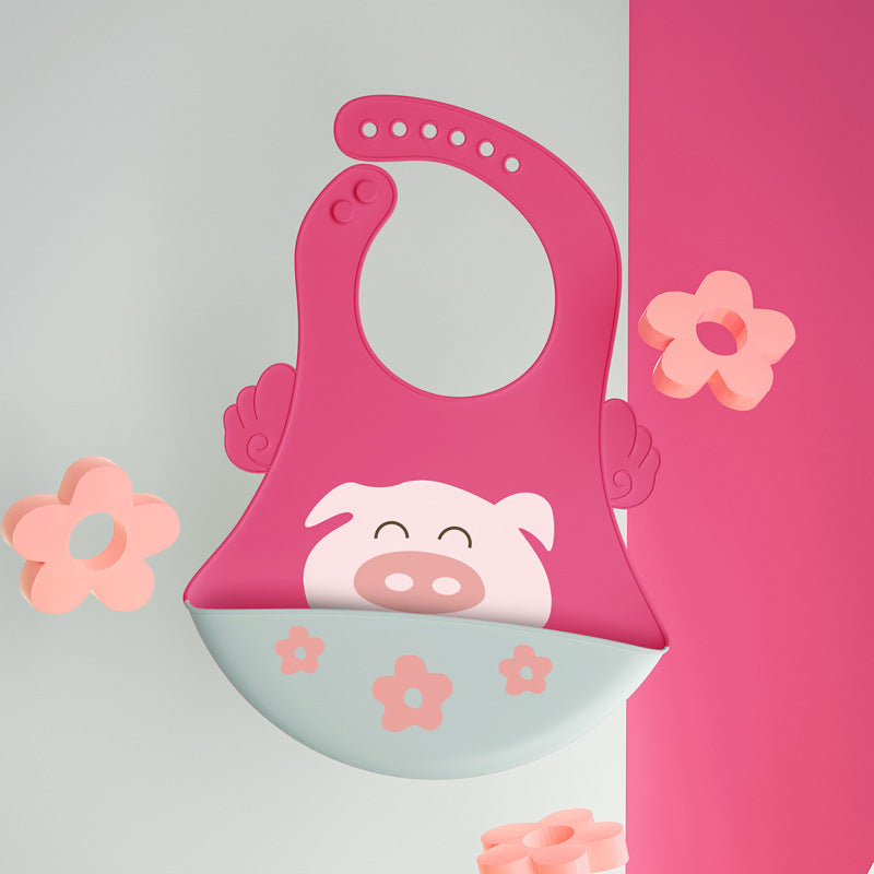 Silikon-haklapp Baby – Djurmotiv