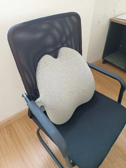 Ergonomisk minnesskumskudde med ländrygsstöd – mjuk sittdyna för soffa och kontorsstol
