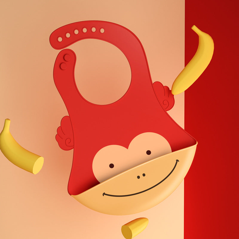 Silikon-haklapp Baby – Djurmotiv