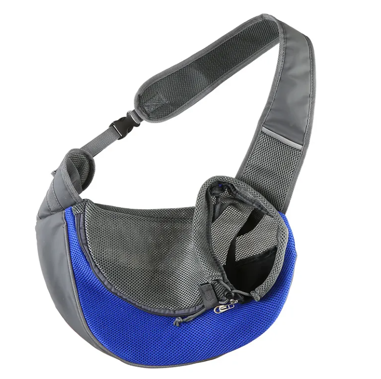 Bärväska för hund och andra små husdjur med axelrem och nättyg