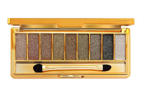 Glitter ögonskugga palett med 9 nyanser - glittrig eyeshadow
