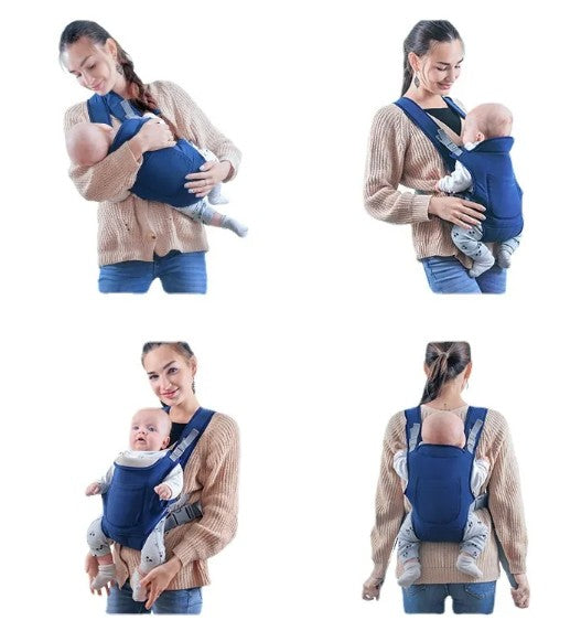Multifunktionell ryggsäcksbärare för baby i andningsbart tyg – ergonomisk design med justerbara remmar, passar barn 0–36 månader