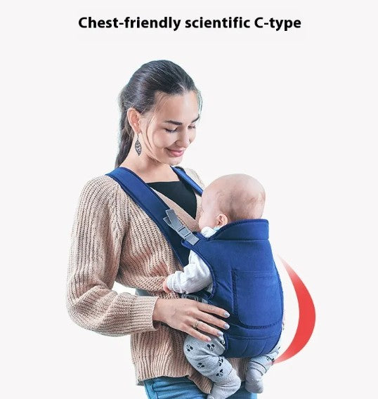 Multifunktionell ryggsäcksbärare för baby i andningsbart tyg – ergonomisk design med justerbara remmar, passar barn 0–36 månader