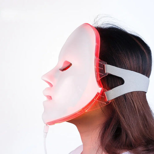 LED Foton Terapi Ansiktsmask med 7 färger