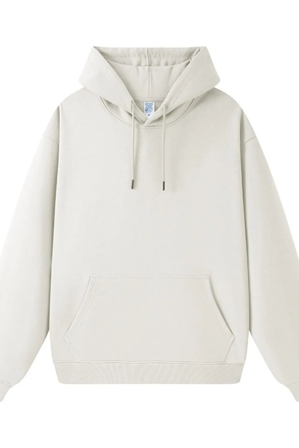 Hoodie med känguruficka och dragsko för herr – bekväm oversized tröja i flera härliga färger