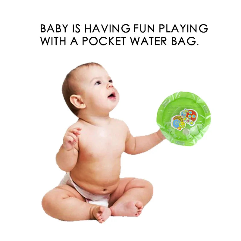 🐠 Tummy Time Vattenmatta för bebisar – stärk motoriken med lek!
