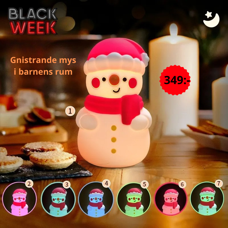 ❄️ “Skapa Vintermagi På Sekunder” – Snögubbens nattlampa