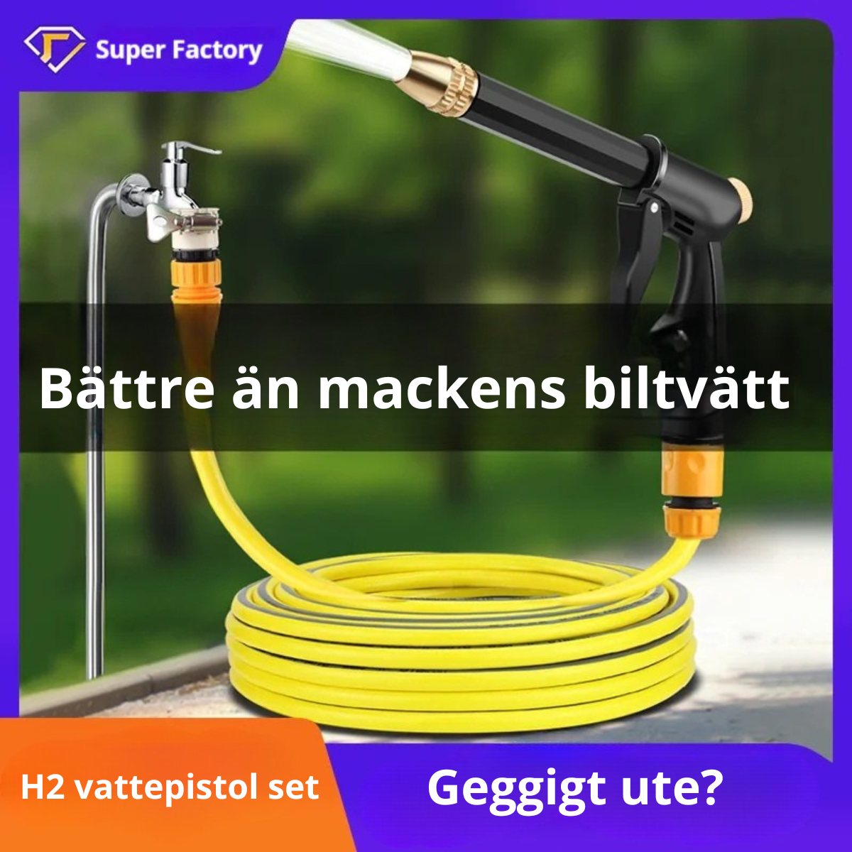Högtryckspistol för Bil – Professionell Tvättspruta