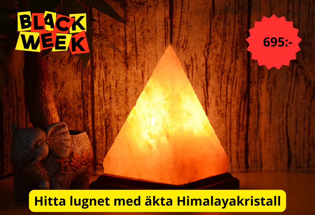 🔺 “Lys upp ditt hem med naturens kraft” – Himalaya Kristallsaltlampa (Pyramid Nattlampa)