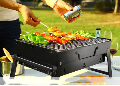 Portabel BBQ kolgrill som ger den äkta smaken av grillning varje gång!
