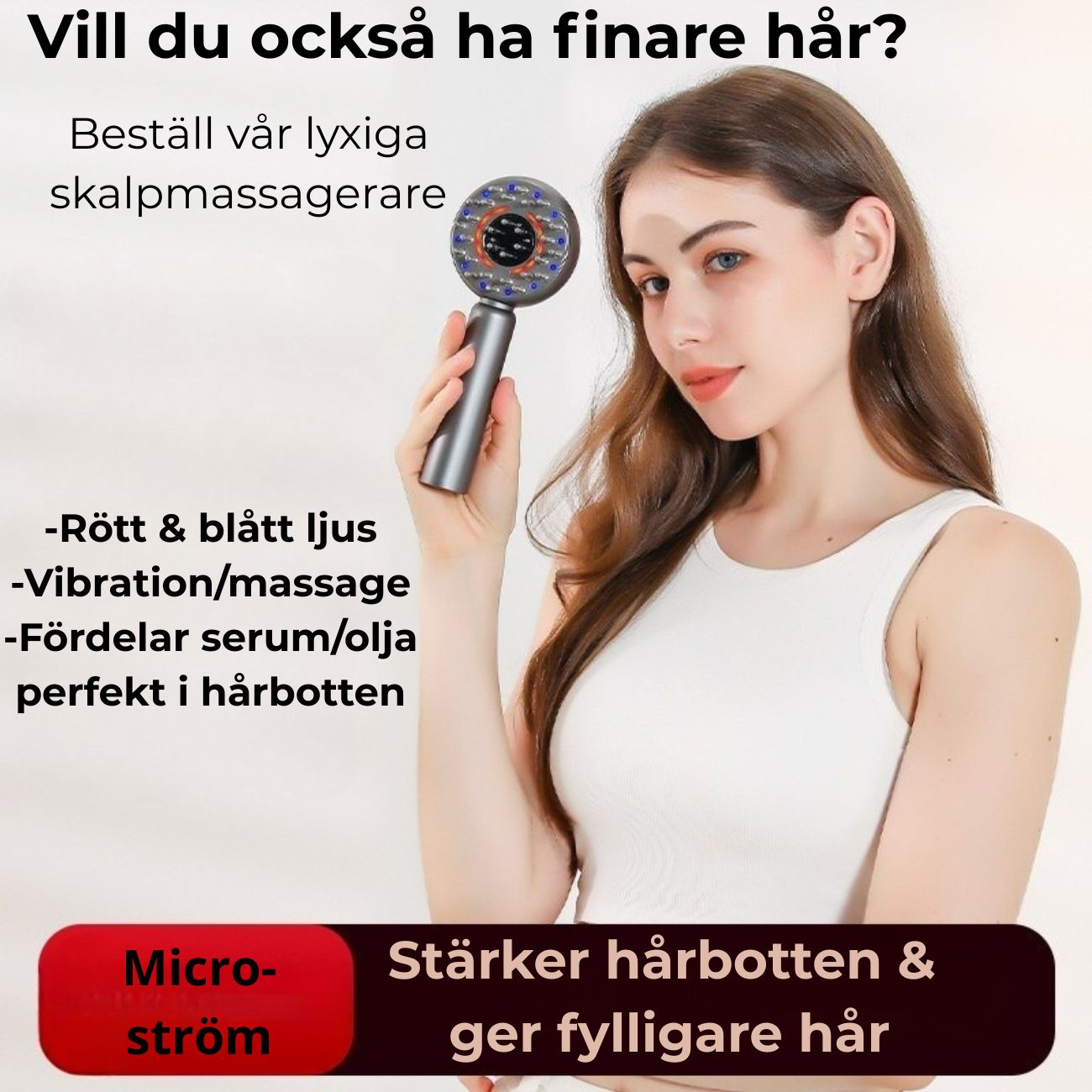 Multifunktionell Scalp Massager för friskare hårväxt 🌿✨