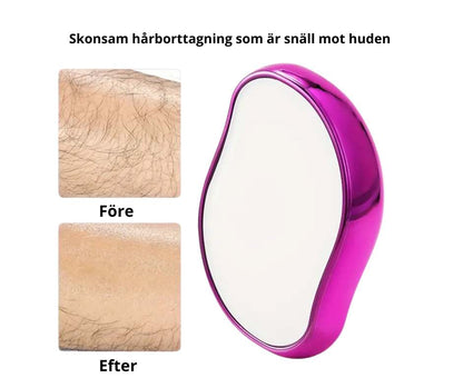 Silkeslen hud med vår kristall-hårborttagare