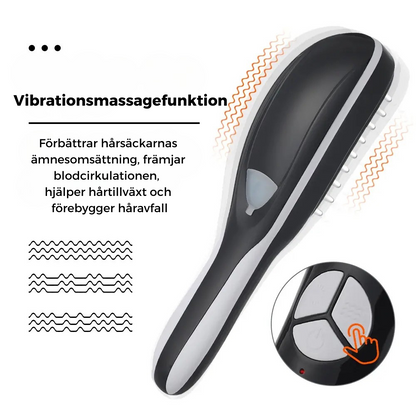 Elektrisk hårmassagekam med meridianterapi för vackrare hår