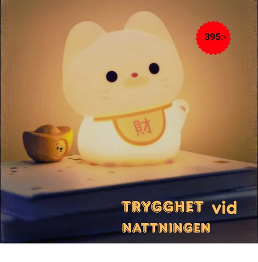 🐾Lys upp kvällen med charm” – Katt nattlampa med touch-funktion
