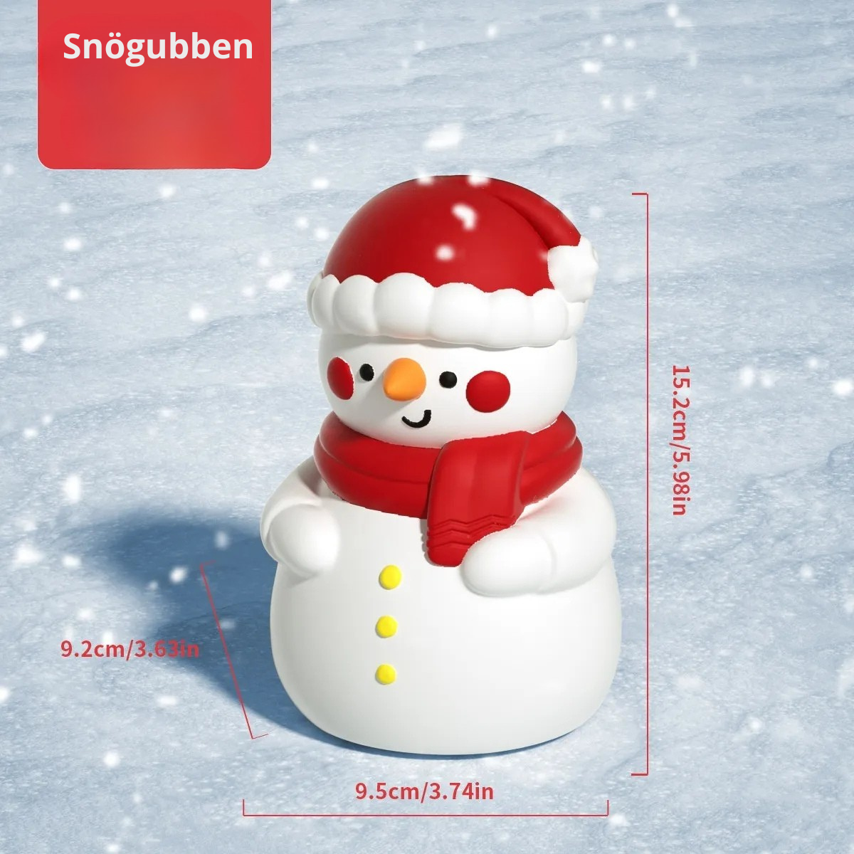 ❄️ “Skapa Vintermagi På Sekunder” – Snögubbens nattlampa