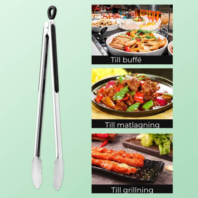 Grilltång i Rostfritt Stål – Extra Lång (1 st)