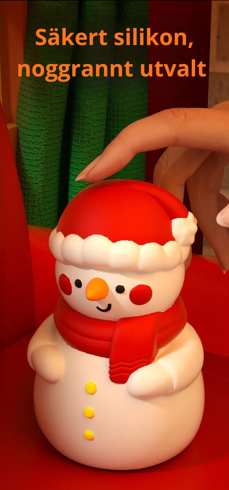 ❄️ “Skapa Vintermagi På Sekunder” – Snögubbens nattlampa