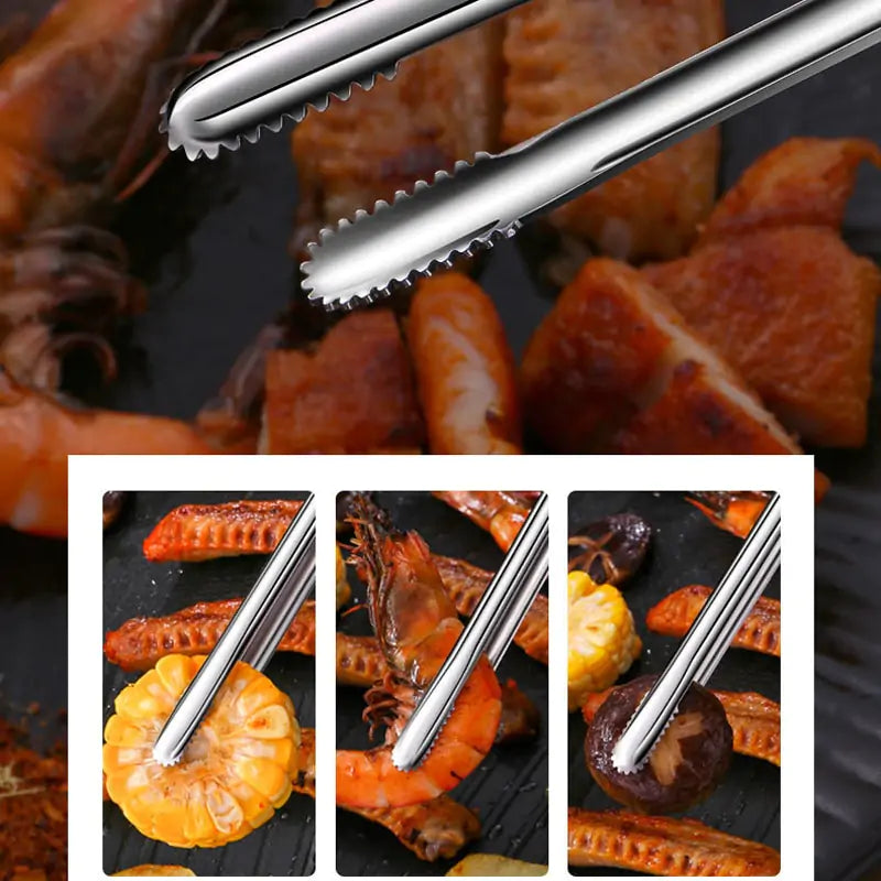 Grill- & kökstång i rostfritt stål – precision & grepp varje gång!