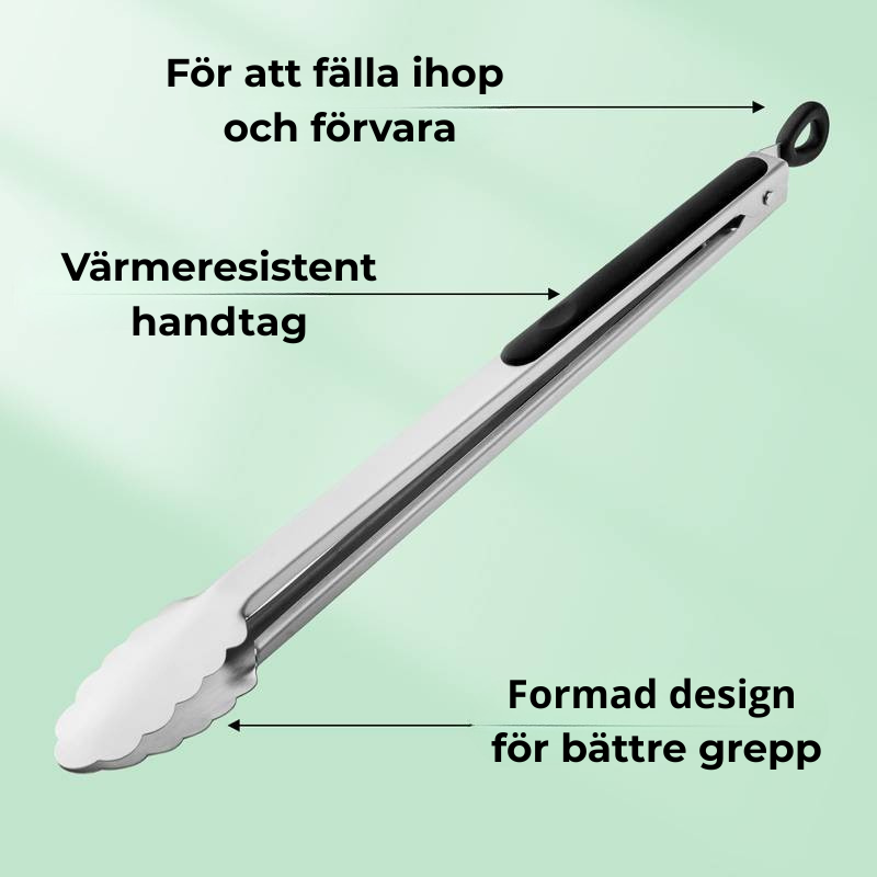 Grilltång i Rostfritt Stål – Extra Lång (1 st)
