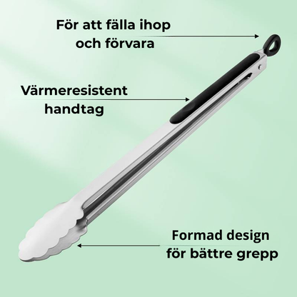 Grilltång i Rostfritt Stål – Extra Lång (1 st)