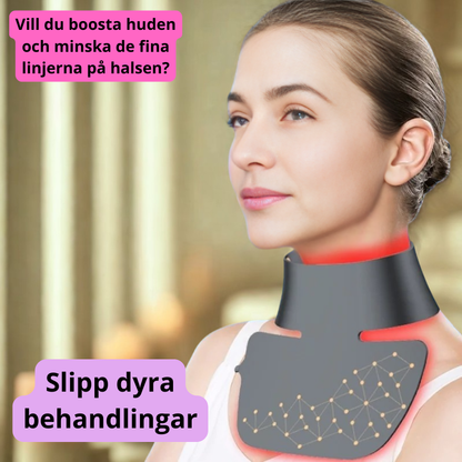 LED-mask för nacke och hals ger vackrare hy