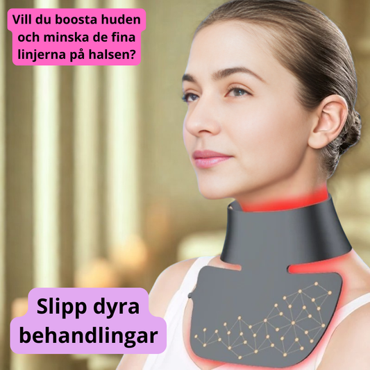 LED-mask för nacke och hals ger vackrare hy