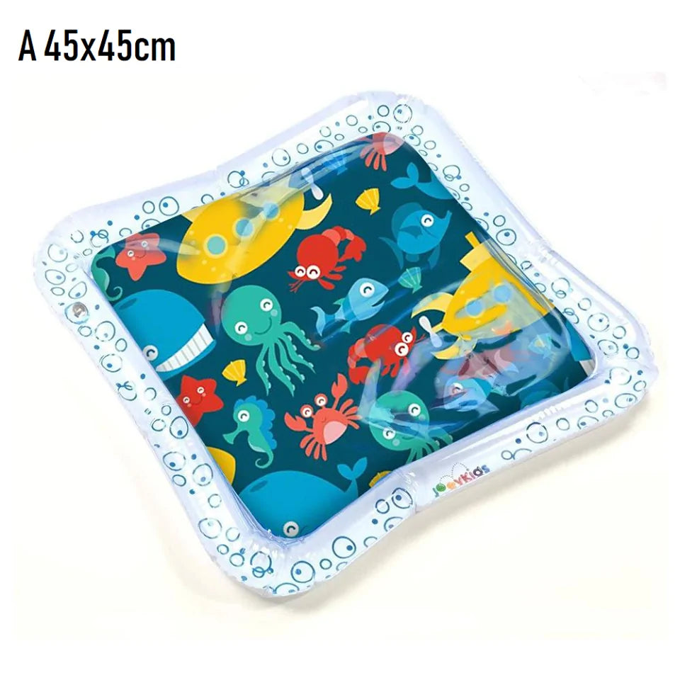 🐠 Tummy Time Vattenmatta för bebisar – stärk motoriken med lek!